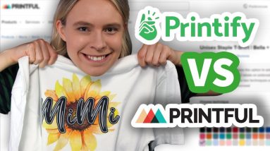 I Ordered T-Shirts From Printful & Printify! (and this is what I got) - Printful vs Printify REVIEW